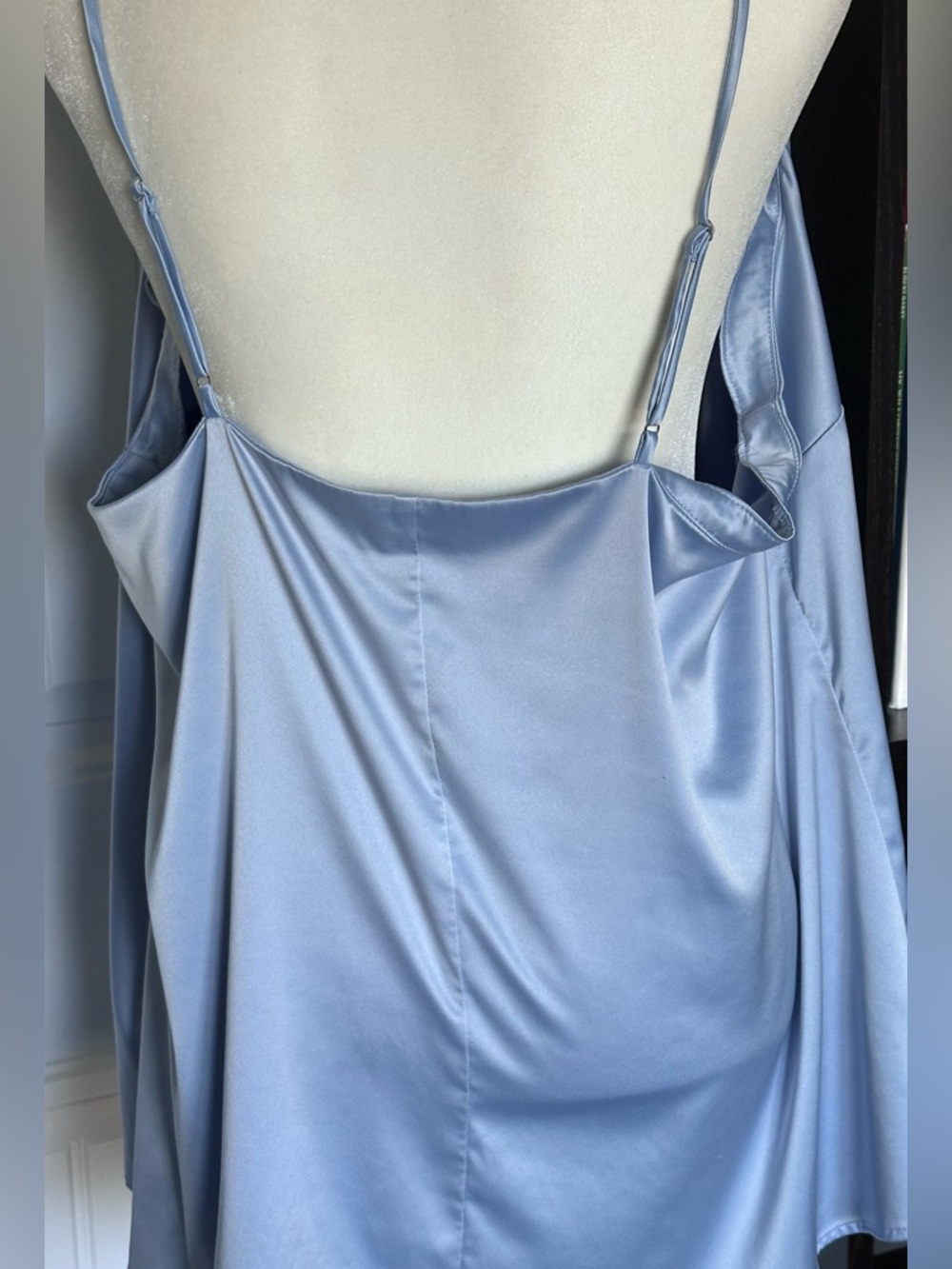 Lane Bryant Satin Camisole Size 18 Light Blue Silky Tank - Picture 2 of 8